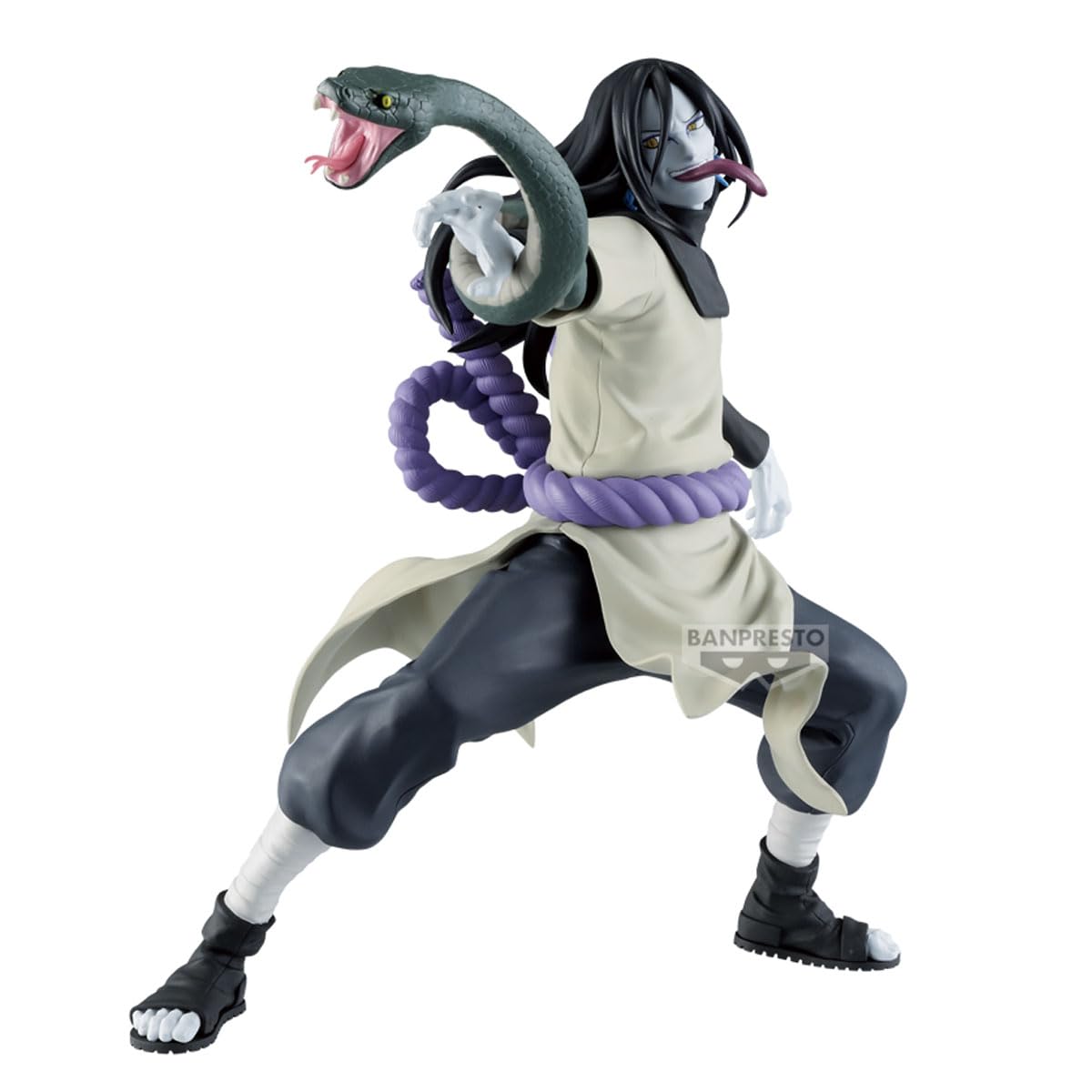 Banpresto Orochimaru Naruto Shippuden Vibration Stars Action Figure, 15 cm, BP29734P, Multicoloured, Collectable Figure, Ideal for Anime Fans