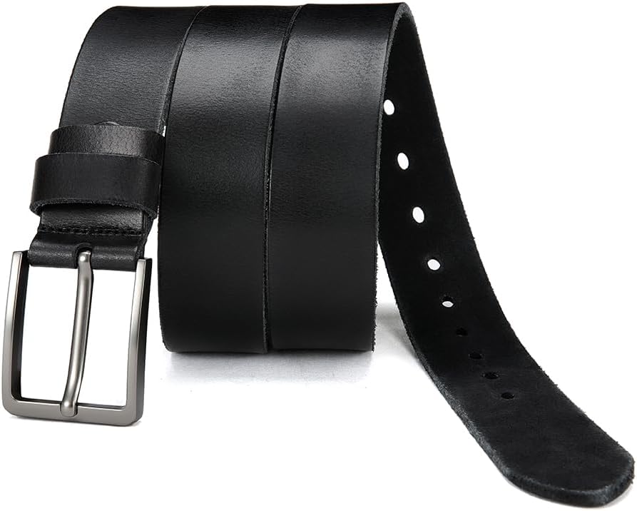 DOOPAI Men's Genuine Leather Casual Belt -Full Grain Leather Belt for Men- 1.5" Handmade Jeans Belt with Gift Box - Image 6