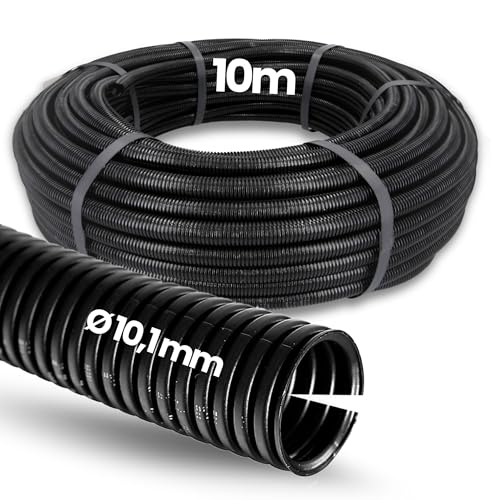 10 m Kalitec Corrugated Pipe Slotted NW 10 I Corrugated Hose Open I Marten Protection Tube I Empty Tube I Cable Protection AD 12.7 mm ID 10.1 mm 10 m Kalitec Corrugated Pipe Slotted NW 10 I Corrugated Hose Open I Marten Protection Tube I Empty Tube I Cable Protection AD 12.7 mm ID 10.1 mm