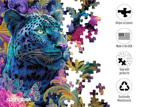 Springbok Paisley Panther Bloom Rompecabezas de 1000 Piezas para Adultos - Póster Incluido - Piezas de Corte Único - Hecho en USA miniatura 5