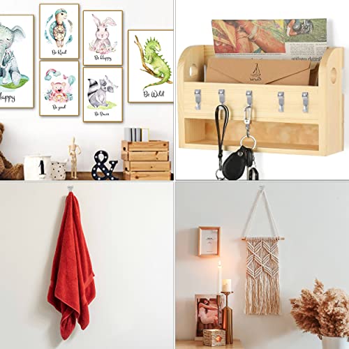 Image of Mr. Pen- Picture Hanging Kit, 220 pcs, Silver, Assorted Hooks, Nails | Sawtooth Hangers, D-Rings, Steel Wire, Ring Hooks, Home Wall Mount Hardware for Frames, Canvas, Decor