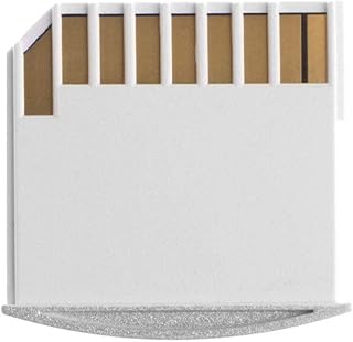D-GROEE SD Card Reader, Adapter, TF Card Reader, MicroSD Card Reader, Micro SD Card Adapter TF Memory to Short SD Adapter White