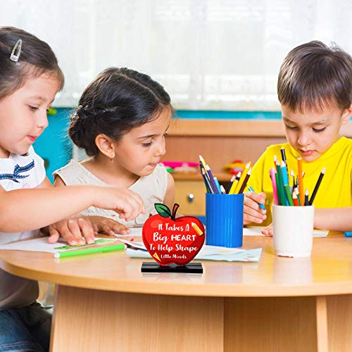 Image of Jetec 3 Pack Teacher Appreciation Table Centerpieces Best Teacher Sign Table Decorations for Student to Teachers Graduation Home Decor Classrooms Desks Teaching Wooden Signs Topper