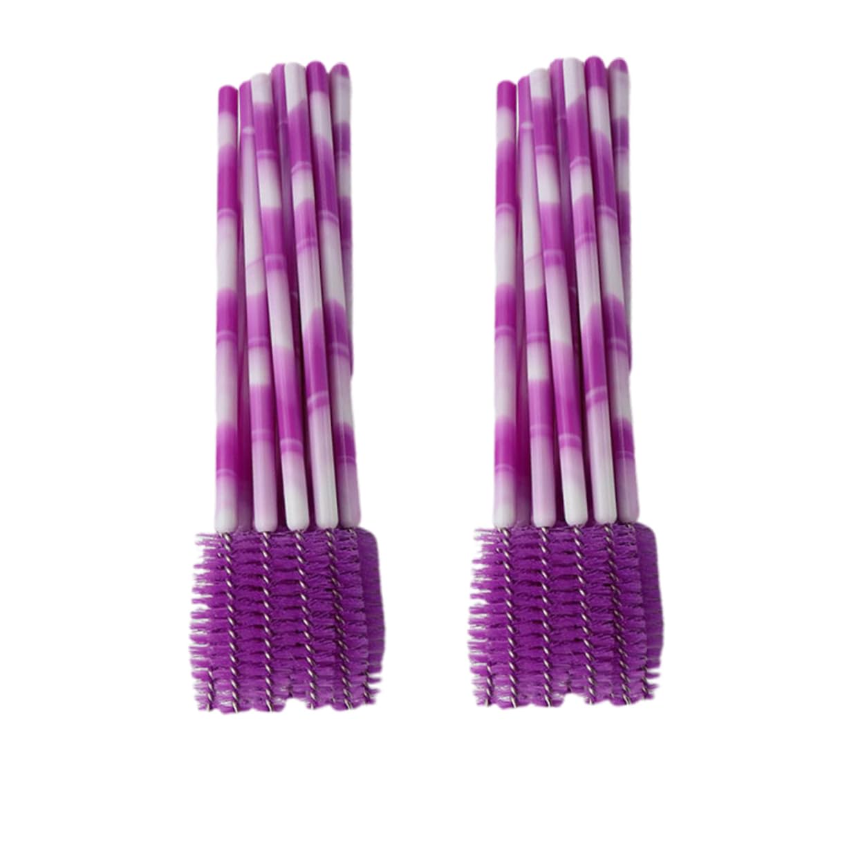 FRCOLOR Home 100pcs Nylon Mascara Brush Eyelash Brush Applicator Bendable Head No More Clumping