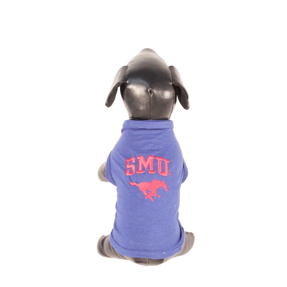 NCAA Southern Methodist Mustangs Cotton Lycra Dog Tank Top, Small