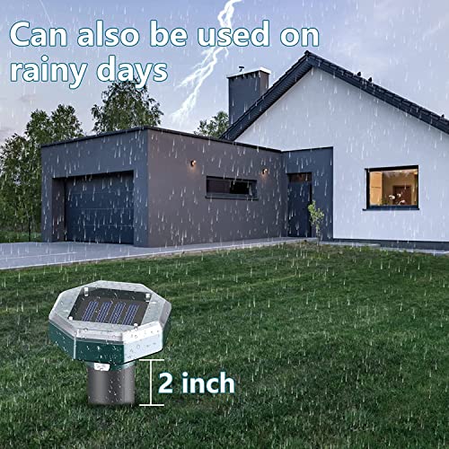 Mole Repellent Solar Powered 8 Pack - Ultrasonic Mole Repeller Vole Repellent Outdoor, Rodent Snake Chipmunk Gopher Repellent Mole Deterrent For Yard Lawn Garden #TOP5