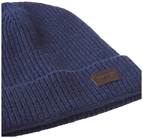 Hackett London Uomo Eco Cash Beanie Cappello, blu