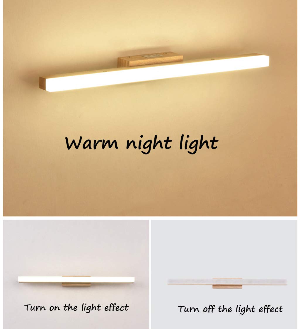 Lampada da Specchio per Il Bagno Luce Frontale a Specchio a LED, Luce Moderna per Il Trucco, Impermeabile e antiappannamento, Luce per Il Bagno, Luce per armadietto,Luce Bianca 80cm/14w