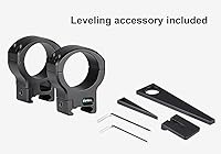 Vista 7 de Sunwayfoto SP-3428 - Juego de 2 anillos de alcance de 1.339 in de alto, 1.102 in de diámetro, riel Picatinny compatible con miras telescópicas