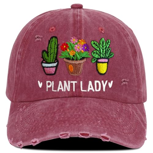 Image of Gardening Hat for Gardening Gifts for Women Adjustable Embroidered Baseball Cap for Gardeners Women or Wife Mom