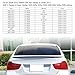 KHK E90 Rear Spoiler, Gloss Black Rear Trunk Spoiler Wings, ABS Material MP Style Rear Spoiler Wing Lid Fits for 2006-2011 BMW E90 3-Series 4 Door Sedan & 2008-2011 for BMW M3 Sedan