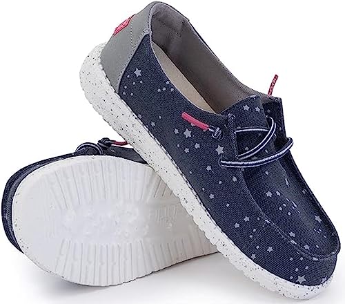 Image of Hey Dude Girl's Wendy Youth, Cat Eye Navy, 9 M US Little Kid