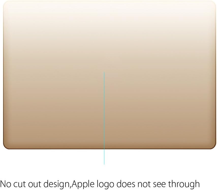 UESWILL 3in1 Matte Hard Shell Case Cover Compatible with MacBook 12 inch with Retina Display Model A1534 + Keyboard Cover and Screen Protector, Gold