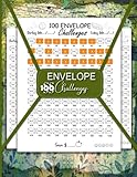 100 envelope challenges: Saving Tracker Journal For Men And Women |Easy And fun Way To Save $5,050 ,cash envelope wallet| Daily and Weekly Cash Savings Tracker