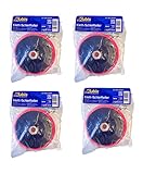 4 Stück KUBIS® Schleifteller mit Klett M14 125mm inkl. Spanndorn für Bohrmaschine/Winkelschleifer - Ø 125 mm - Schleifpapierteller für Exzenterschleifpapier | Schleifteller | Polierscheiben