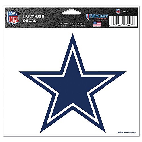 WinCraft NFL Dallas Cowboys 42520071 Multi-Use Colored Decal, 5
