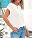 PRETTYGARDEN Womens Spring Tops 2025 Summer Shirts Crochet Cap Sleeve Sweater Pullover Cute Beach Vacation Clothes(White,Small)