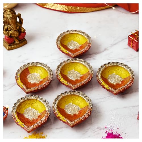 Home Genie Handmade Diyas for Diwali/Deepawali Decoration | Hand...
