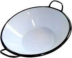 Tacho Esmaltado com Alça N22 Pastel Salgados Churros Batata Frita Em Geral 19 Litros