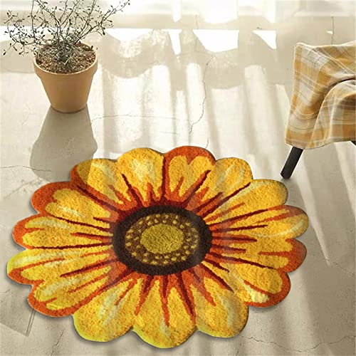 Tapete decorativo Syhonic flor 65x65 cm amarillo miniatura 3