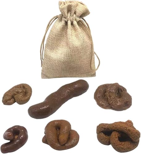 Toyvian Juego de juguetes falsos para excrementos de perro en aerosol, 6 piezas de bromas y bromas de broma, regalos novedosos para el día de los