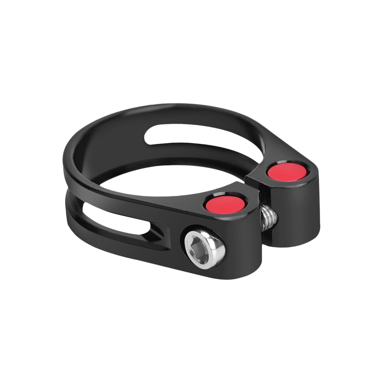 Morsetto per sella, morsetto da sella per bicicletta - Clip per tubo da | sella portatile in lega 31,8/34,9 mm | per anelli di serraggio reggisella, clip per tubo reggisella, per