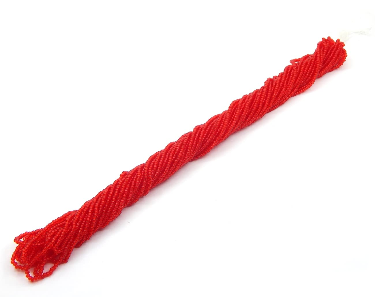 Seed Beads 2 mm Preciosa Ornela Czech 9000 Pieces CZ Glass Beads 11/0 24 on Multiple Strands (Red Transparent) - Image 3