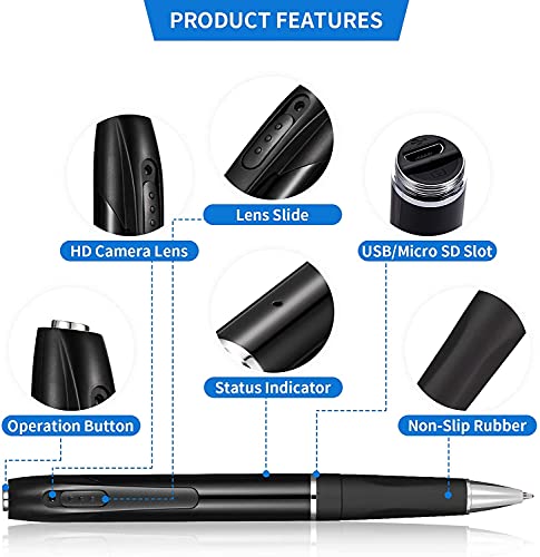 Caméra Cachée Stylo 1080P pour Sécuriser Vos Réunions et Prendre des Notes en Vidéo - 5