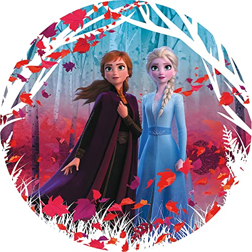 Komar Disney DOT runde und selbstklebende Vlies Fototapete Frozen 2 Winter...