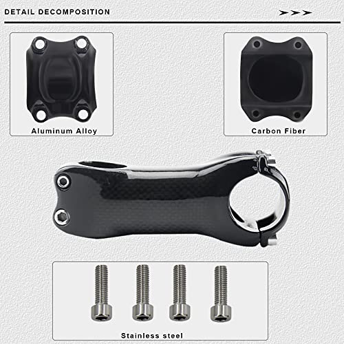 Rxl Sl LHUSA-STEM-009 Road Bike Carbon Stem Rxl Sl Carbon Stem 31.8 Road Bicycle Handlebar Stem 6 Degree Racing Bike Lightweight Carbon Fiber Bike Stem Riser thumb #1