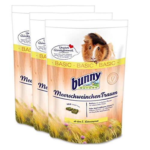 3 x 4 kg = 12 kg Bunny Meerschweinchen Traum Basic FRISCH Meerschweinchentraum