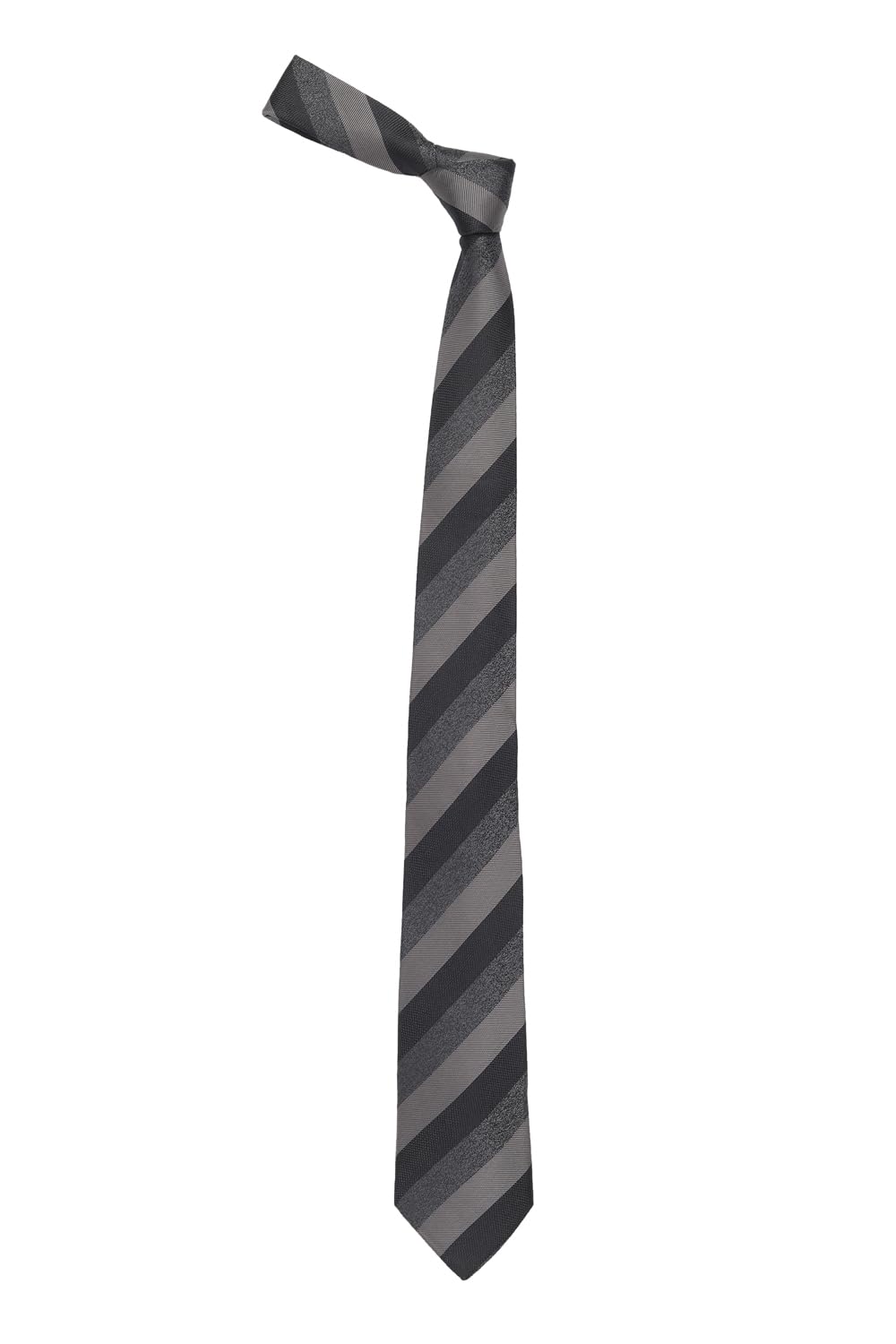 allen solly Men Grey Stripe Casual Tie-picture-38