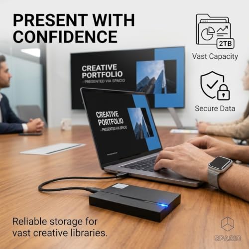 Image of MAYUMI SPACIO 2TB Portable External Hard Drive for PC, Laptop, Mac & Phone