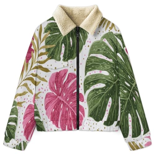 Veste polaire pour femme contre le froid manteau zippé ample confortable