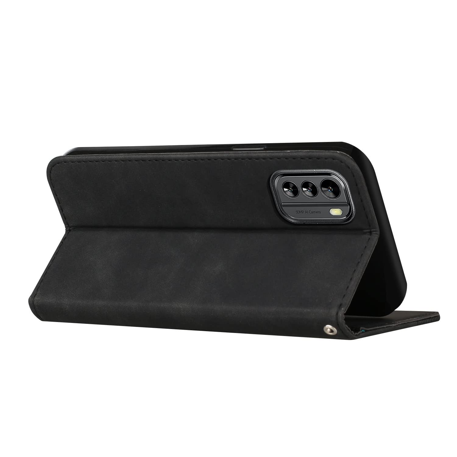 YukeTop Cover Per Nokia G60, Pelle PU Premium Magnetico Flip Case