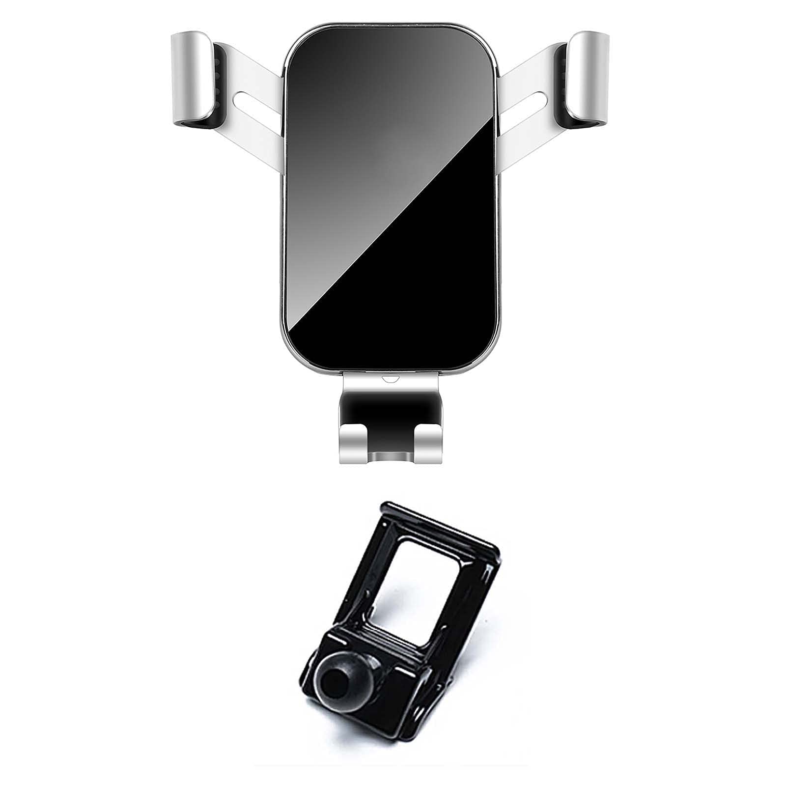 Car Phone Holder Suitable For To-yota Corolla Levin 2019, With Ventilation Clip Rotatable Phone Holder,A-Silver