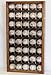 40 Baseball Arcylic Cubes Display Case Cabinet Holders Rack w/UV Protection, Cherry