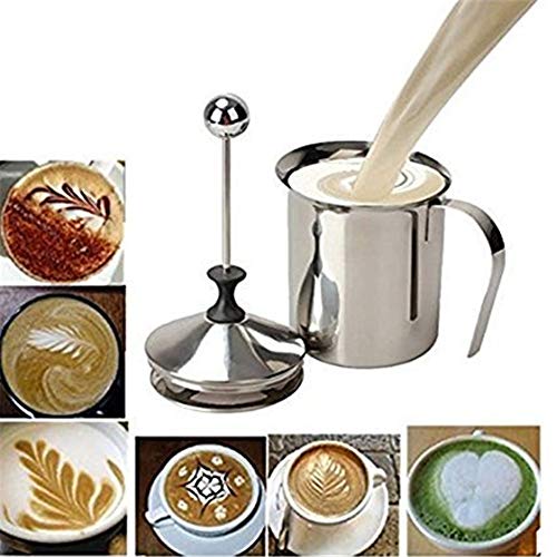 Homegoal Milk Frother, Homegoal Stainless Steel Manual Milk Foamer thumb #7
