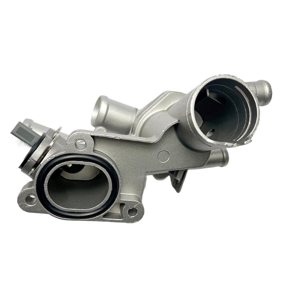 Termostato de refrigerante del motor Termostatos d 032121111AT 032121111AK Carcasa del regulador de refrigerante con termostato compatible con Volkswagen LupoLupo 3L TDI