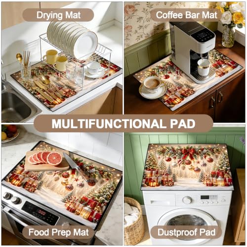 Image of Stove Top Cover for Electric Stove: 28''x20'' Stove Cover Elevate Your Kitchen Reliable Heat Protection,Non-Slip Kitchen Decor (Glam)