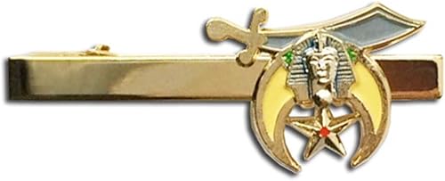 Masónico Shriner Tie BarMasónica Tie Clip para última intervensión Stein con el color esmalte Standard Simbolismo.