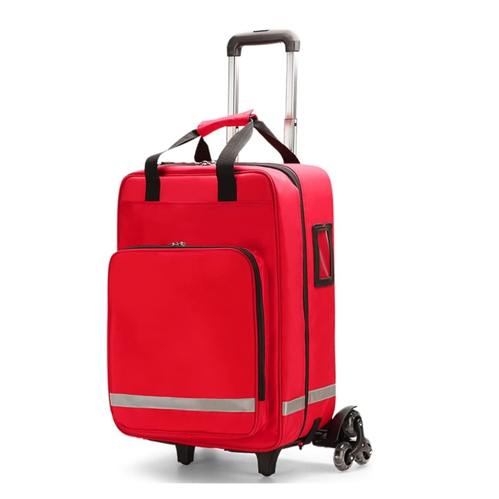 Kit di Primo Soccorso con Ruote e Maniglia Rimovibile – Organizzazione Medica per Casa, Auto, Viaggi, Escursionismo, Campeggio ed Emergenze