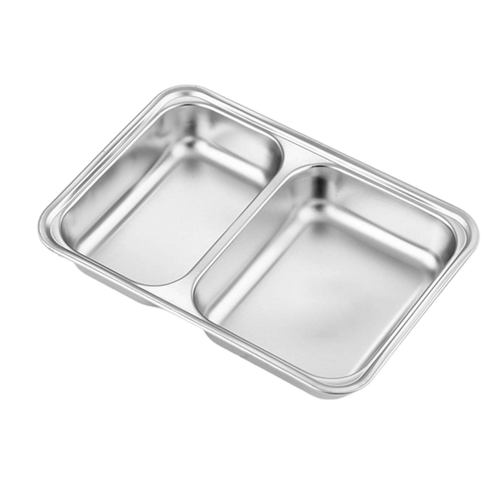 jiingekk Stainless Steel Serving Platter Dishwasher Safe Rust for Camping Home Use Rust Meal Plates Dishwasher