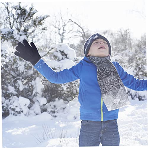 NOLITOY Boys and Girls Winter Mittens Warm Wool Gloves for Boys Girls Mittens and Elastic Soft Comfortable4