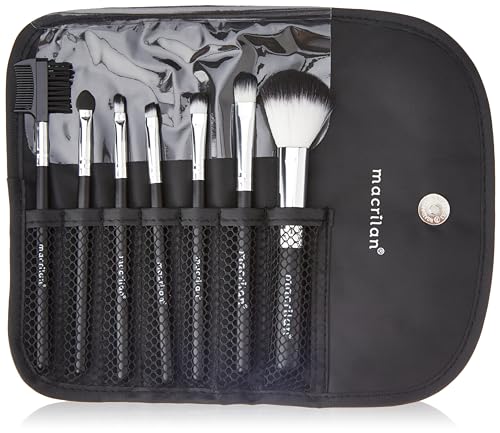 Kit com 07 pincéis para maquiagem - KP1-3E, Macrilan