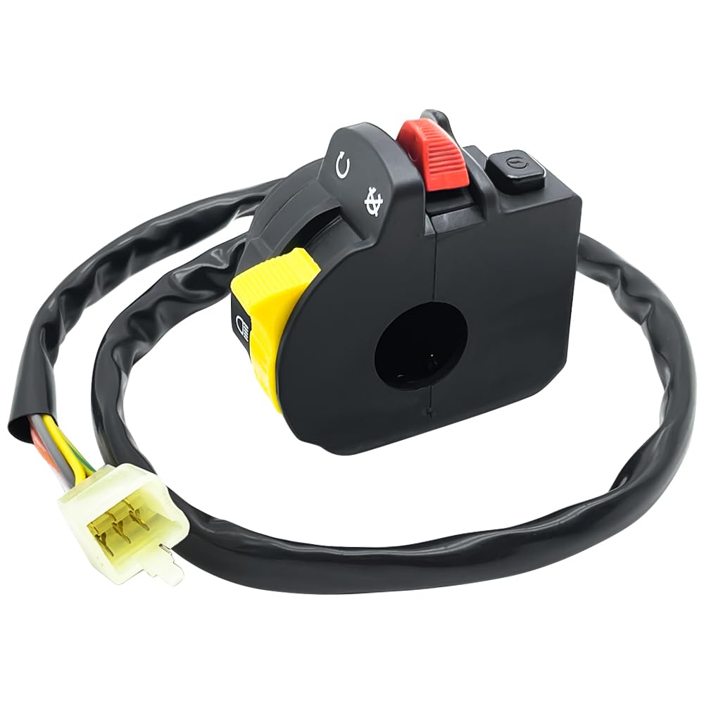 Interruptor izquierdo de manillar compatible con Arctic Cat ATV 400 Manual 500 Manual 700 Diesel 2004-2015 para arranque/parada y luces 0409-083 0509-013