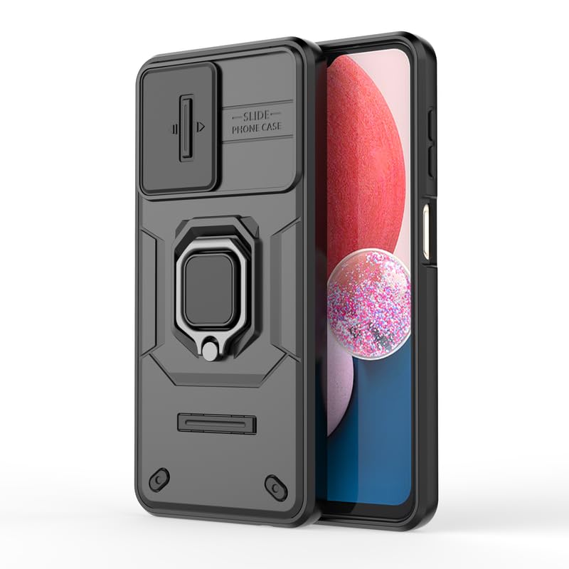 Glaslux Samsung Galaxy A13 5G / A13 4G CamShield Pro Case with Slide Camera Protection and 360° Protection Ring Stand Mobile Phone Back Case Cover for Samsung Galaxy A13 5G / A13 4G (Black) (B0D8YJX4P6) Amazon Price History, Amazon Price Tracker
