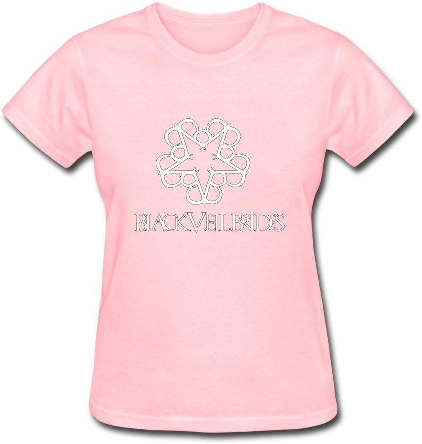 RILI Women's Black Veil Brides T-shirt Size S Pink