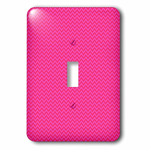 Interrupteur à bascule chevron rose abstrait 3dRose pour remplacer plaque standard