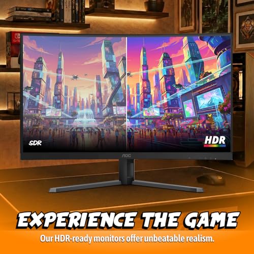 Image of AOC 32 Inch Curved Gaming Monitor FHD 260Hz Overclocked VA 0.3ms, C32G42ZE | 1920x1080 Computer Monitor, 240Hz Native / 260Hz OC, Adaptive-Sync, DP 1.4, HDMI 2.0, Console Ready, 3-Year Zero-Bright-Dot
